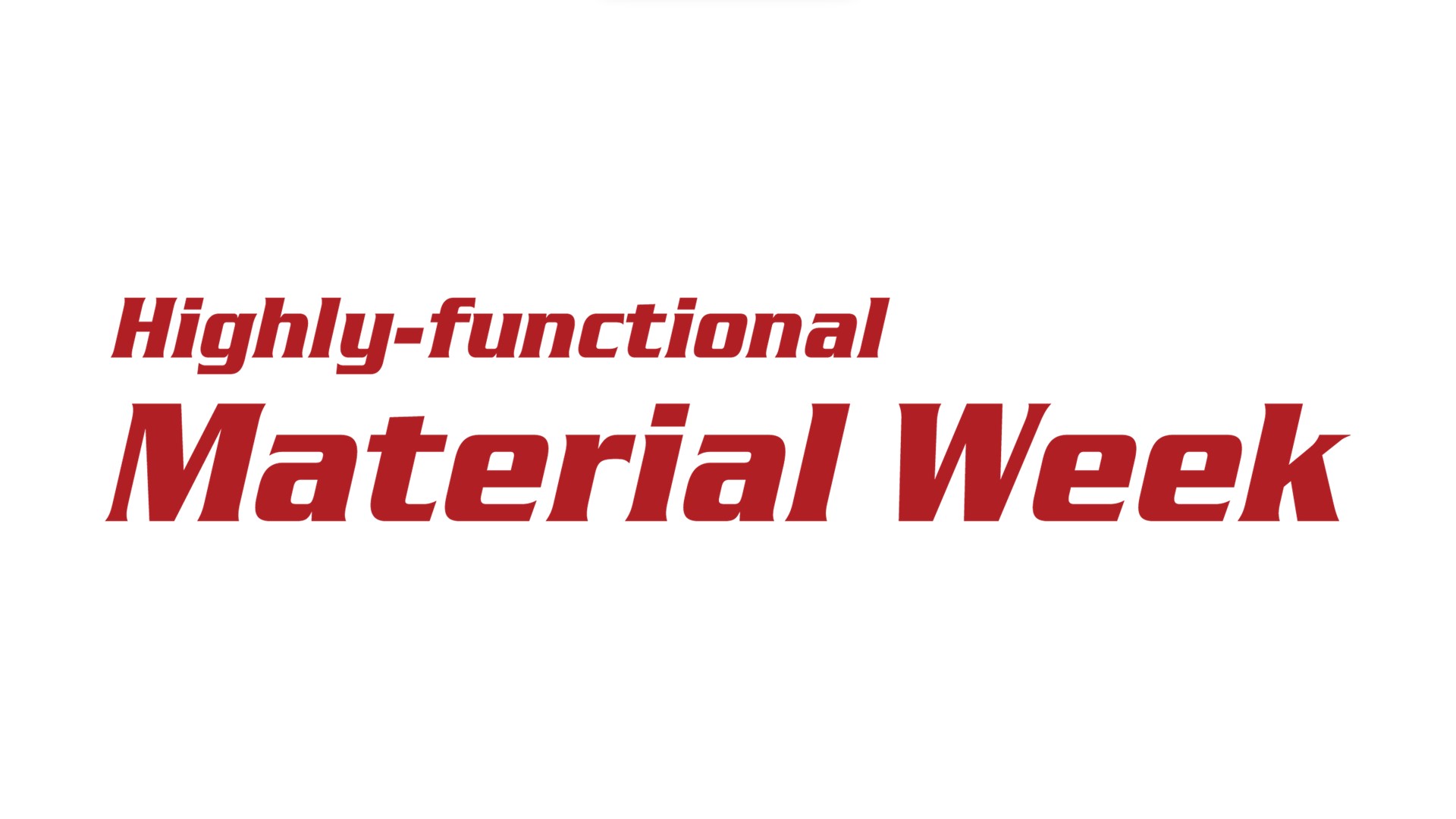 Highly-Functional Material Week TOKYO logo
